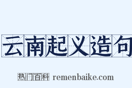 云南起义造句是什么意思的图片